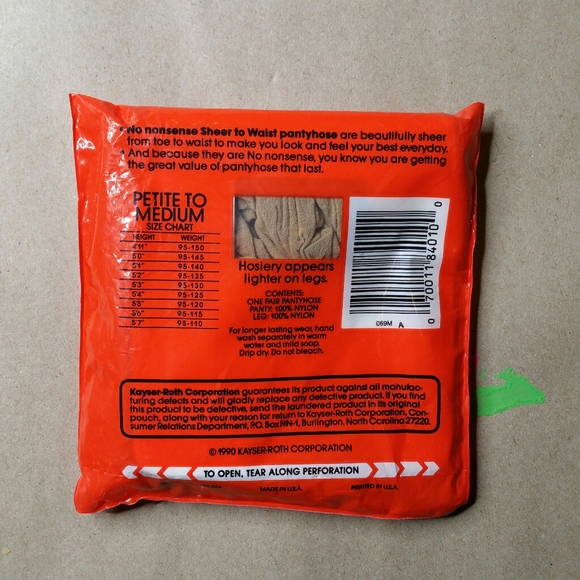 Vintage No Nonsense Sheer To Waist Pantyhose - Picture 5 of 6